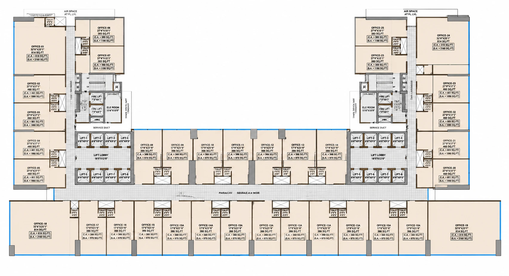 BKC2 Airoli Typical Floor Plan